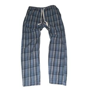 Coyuchi Pants Bottoms Men's Sz XL Organic Cotton Flannel Plaid Lounge Vacation